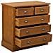 Cassettiera In Legno Marrone 80x40x80,5h Cm - Foto miniatura 5