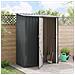 Casette da giardino Antracite 153,5 x 86 x 200 cm Metallo - Foto miniatura 4
