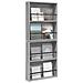 Scaffale per riviste 2 pcs Grigio Sonoma 60 x 12 x 70 cm - Foto miniatura 3
