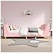Struttura letto bambini con testata Rosa 80 x 200 cm Bouclé - Foto miniatura 2