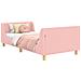 Struttura letto bambini con testata Rosa 80 x 200 cm Bouclé - Foto miniatura 3