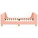 Struttura letto bambini con testata Rosa 80 x 200 cm Bouclé - Foto miniatura 5