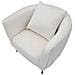 Poltrona Bucarest In Velluto Crema Con Braccioli Capitonne E Gambe Oro 76x74x73 Cm - Foto miniatura 4
