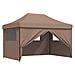 Tenda Party Marrone 279 x 410 x 315 cm Tessuto Oxford - Foto miniatura 1