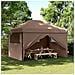 Tenda Party Marrone 279 x 410 x 315 cm Tessuto Oxford - Foto miniatura 2