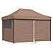 Tenda Party Marrone 279 x 410 x 315 cm Tessuto Oxford - Foto miniatura 3