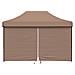 Tenda Party Marrone 279 x 410 x 315 cm Tessuto Oxford - Foto miniatura 4