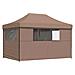 Tenda Party Marrone 279 x 410 x 315 cm Tessuto Oxford - Foto miniatura 7