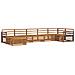 Set divani 7 pcs Naturale Legno di Acacia Massello - Foto miniatura 1