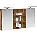 Set di Armadi da Bagno con lo scaffale 3 pcs 100 x 10,5 x 50 cm - Foto miniatura 3