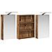 Set di Armadi da Bagno con lo scaffale 3 pcs 100 x 10,5 x 50 cm - Foto miniatura 5
