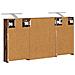 Set di Armadi da Bagno con lo scaffale 3 pcs 100 x 10,5 x 50 cm - Foto miniatura 9