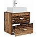 Mobile Lavabo da Parete Legno antico 49,5 x 41 x 62,5 cm - Foto miniatura 2