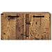 Mobile Porta TV da Muro Legno antico 59,5 x 31 x 30 cm - Foto miniatura 4