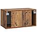 Mobile Porta TV da Muro Legno antico 59,5 x 31 x 30 cm - Foto miniatura 6