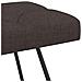 Panchina con bottoni imbottiti Marrone Scuro 110 x 40 x 46 cm - Foto miniatura 4