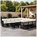 Set Divano da Giardino 12 pz Nero polyrattan - Foto miniatura 4