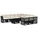 Set Divano da Giardino 12 pz Nero polyrattan - Foto miniatura 1