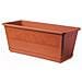 Fioriera Balconella Cm. 50 Con Sottovaso Colore Terracotta - Foto miniatura 2