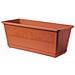 Fioriera Balconella Cm. 50 Con Sottovaso Colore Terracotta - Foto miniatura 1