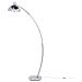 Lampada Da Pavimento In Metallo Cromato 155 Cm Dintel - Foto miniatura 22