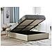 Letto In Tessuto Beige Con Contenitore 160x200cm Orbey - Foto miniatura 8