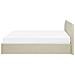 Letto In Tessuto Beige Con Contenitore 160x200cm Orbey - Foto miniatura 6