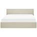 Letto In Tessuto Beige Con Contenitore 160x200cm Orbey - Foto miniatura 7