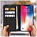 Custodia Iphone X E Xs Portacarte Funzione Supporto Nero - Foto miniatura 3