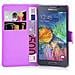 Custodia Compatibile Con Samsung Galaxy A7 2015 In Violetta Ametista - Coperchio Protettiva Con Chiusura Magnetica, Funzione Stand E Tasca Per Le Carte - Foto miniatura 2