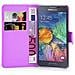Custodia Compatibile Con Samsung Galaxy A7 2015 In Violetta Ametista - Coperchio Protettiva Con Chiusura Magnetica, Funzione Stand E Tasca Per Le Carte - Foto miniatura 8