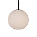 Belid Capo - Lampadario A Soffitto 1 Luce Globo Struttura Nera, Attacco E27 - Foto miniatura 2