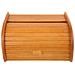 Porta-pane Legno Ontano | Moderno | 40 X 27,5 X 18,5 Cm | Contenitore Pane | Coperchio Scorrevole Avvolgibile | Apertura Frontale A Scomparsa | Faggio Naturale | Moderno Accessori Cucina - Foto miniatura 1