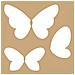 2 Stencil Kraft Farfalle 20 X 20 Cm - Foto miniatura 1