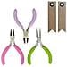 3 Mini Clip Di Gioielli + 20 Etichette Kraft Con Gagliardetto - Foto miniatura 1