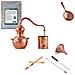 Set Completo Alambicco, Distillatore - Alembic Premium Con Lievito Puro, Rame 1l - Foto miniatura 2