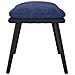 Sgabello Blu 45x29,5x39 Cm In Tessuto E Similpelle - Foto miniatura 4