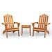Set Salotto Da Giardino Adirondack 3pz Legno Massello Di Acacia - Foto miniatura 2