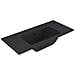 Lavabo Ad Incasso Mineral Marmo Colore Nero Opaco Mobile Composizione Bagno *** Misure : 61x46 Cm - Foto miniatura 1