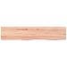 Ripiano Muro Marrone Chiaro 100x20x2cm Massello Rovere Trattato - Foto miniatura 2