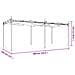 Pergola Con Tetto Retrattile Tortora 589x292x230 Cm - Foto miniatura 3