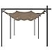 Pergola Con Tetto Retrattile Tortora 589x292x230 Cm - Foto miniatura 5