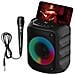 New   Cassa Karaoke Fire 1 Usb Ax Sd Dj Party Speaker 10w Luci Led - Foto miniatura 4