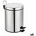 Secchio Della Spazzatura A Pedale Confortime Argentato 7 L (6 Unità) - Foto miniatura 1