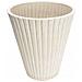 Vaso Tondo Piccolo A Cono Da Esterno Giardino In Fibra Di Argilla Ø19x22 Cm Erica - White - Foto miniatura 1