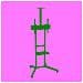 STAFFA PAVIMENTO TV FINO 600X400 NPF10313 LOAD 50KG CON RUOTE - Foto miniatura 1