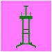 STAFFA PAVIMENTO TV FINO 600X400 NPF10313 LOAD 50KG CON RUOTE - Foto miniatura 5