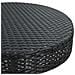 Set Bar Da Giardino 3 Pz Con Cuscini In Polyrattan Nero - Foto miniatura 6