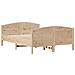 Letto senza Materasso 140x200 cm in Legno Massello di Pino - Foto miniatura 9