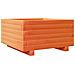 Fioriera Giardino Marrone Cera 50x50x26,5cm Legno Massello Pino - Foto miniatura 2